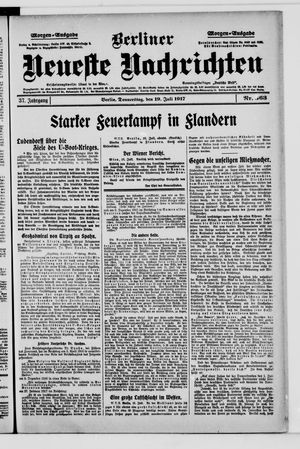 Berliner Neueste Nachrichten vom 19.07.1917