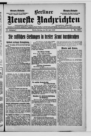 Berliner Neueste Nachrichten vom 20.07.1917