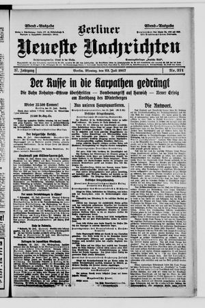 Berliner Neueste Nachrichten on Jul 23, 1917
