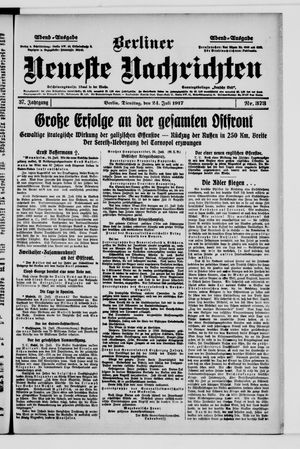 Berliner Neueste Nachrichten vom 24.07.1917