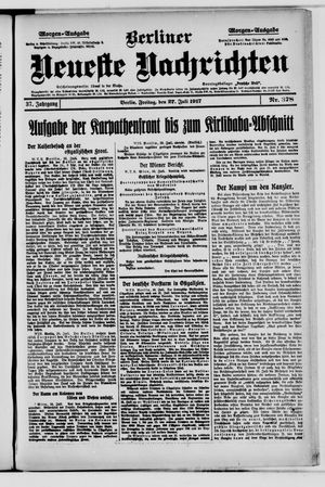 Berliner Neueste Nachrichten vom 27.07.1917