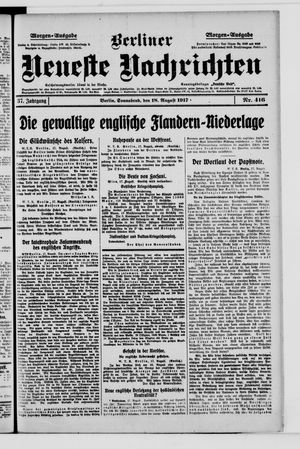 Berliner Neueste Nachrichten vom 18.08.1917