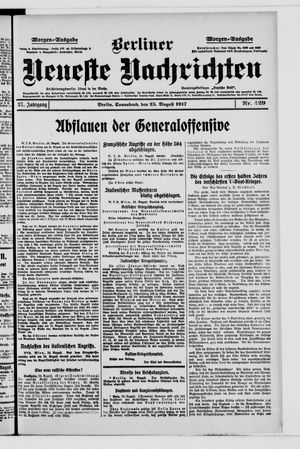 Berliner Neueste Nachrichten vom 25.08.1917