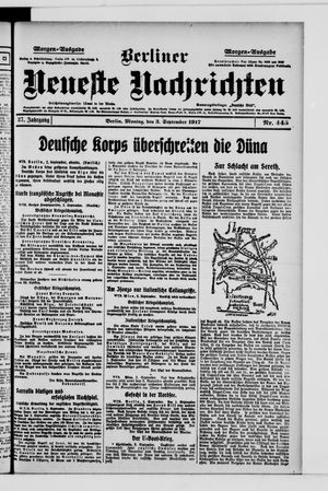 Berliner Neueste Nachrichten vom 03.09.1917