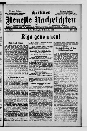 Berliner Neueste Nachrichten vom 04.09.1917