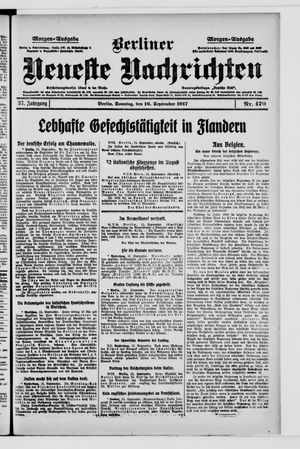Berliner Neueste Nachrichten vom 16.09.1917