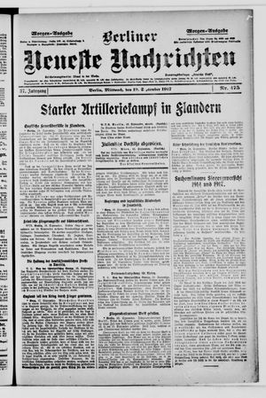 Berliner Neueste Nachrichten vom 19.09.1917