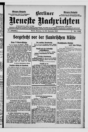 Berliner Neueste Nachrichten vom 30.09.1917