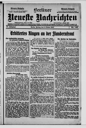 Berliner Neueste Nachrichten vom 05.10.1917