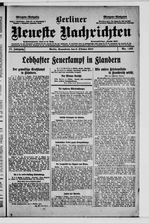Berliner Neueste Nachrichten vom 06.10.1917