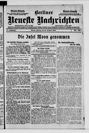 Berliner Neueste Nachrichten vom 19.10.1917