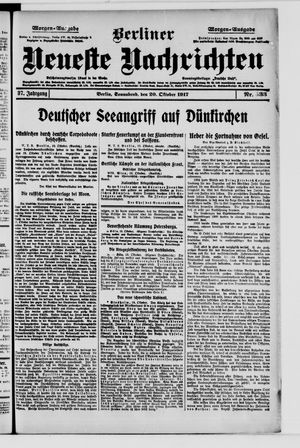 Berliner Neueste Nachrichten vom 20.10.1917