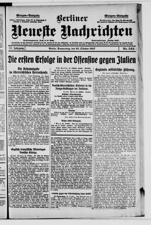 Berliner Neueste Nachrichten vom 25.10.1917