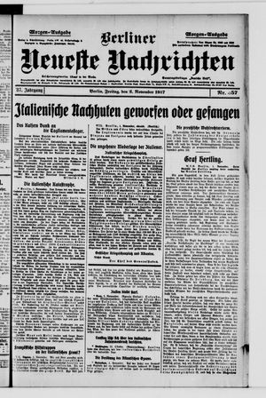Berliner Neueste Nachrichten vom 02.11.1917