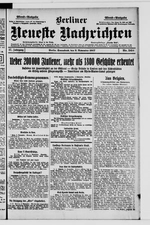Berliner Neueste Nachrichten vom 03.11.1917