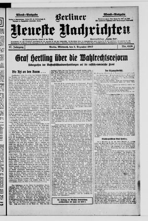 Berliner Neueste Nachrichten vom 05.12.1917