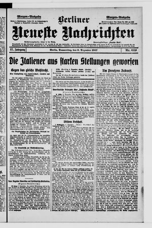Berliner Neueste Nachrichten vom 06.12.1917