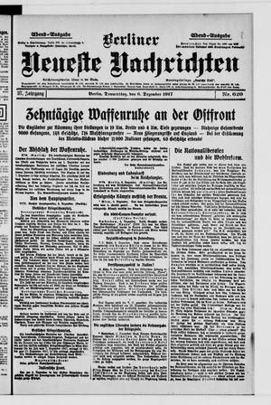 Berliner Neueste Nachrichten vom 06.12.1917