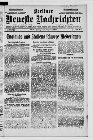Berliner Neueste Nachrichten vom 07.12.1917