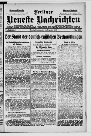 Berliner Neueste Nachrichten vom 11.12.1917