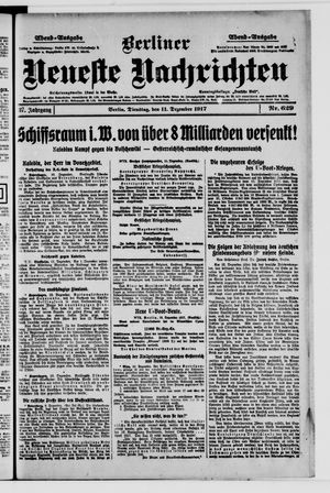 Berliner Neueste Nachrichten on Dec 11, 1917