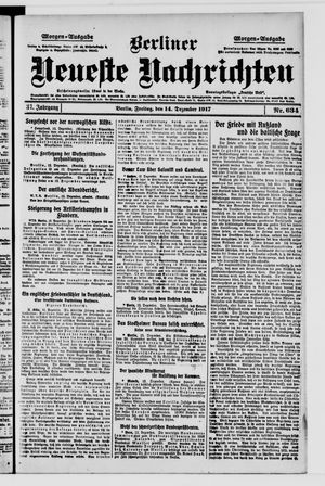 Berliner Neueste Nachrichten vom 14.12.1917