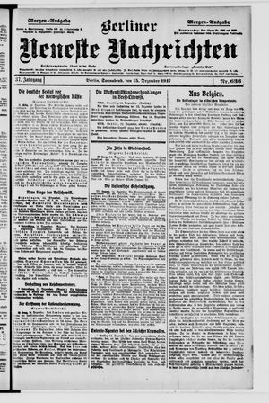 Berliner Neueste Nachrichten vom 15.12.1917