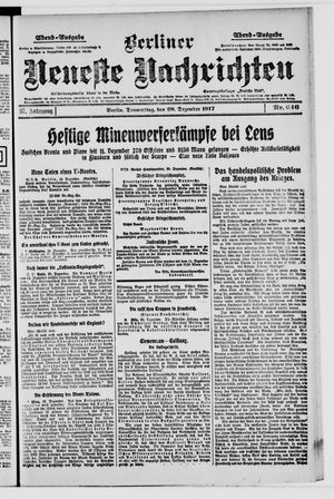 Berliner Neueste Nachrichten on Dec 20, 1917