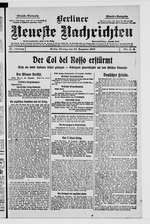 Berliner Neueste Nachrichten vom 24.12.1917