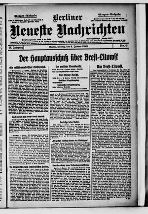 Berliner Neueste Nachrichten vom 04.01.1918