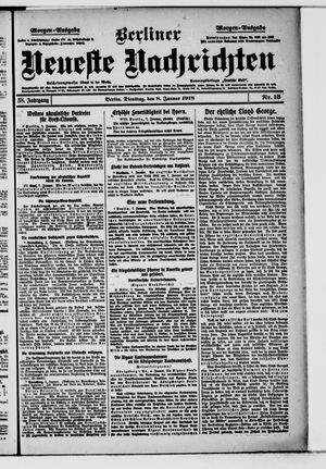 Berliner Neueste Nachrichten vom 08.01.1918