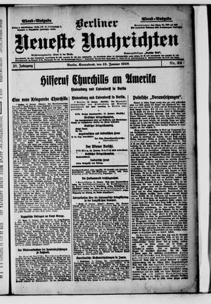 Berliner Neueste Nachrichten vom 12.01.1918