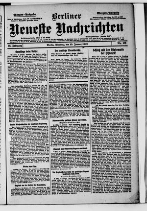 Berliner Neueste Nachrichten vom 15.01.1918