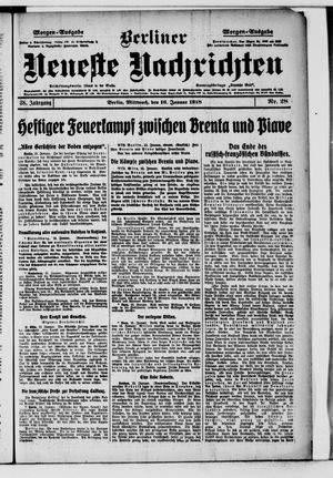 Berliner Neueste Nachrichten vom 16.01.1918
