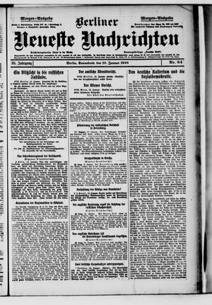 Berliner Neueste Nachrichten vom 19.01.1918