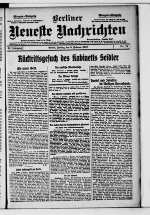 Berliner Neueste Nachrichten vom 08.02.1918