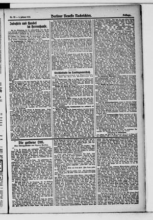 Berliner Neueste Nachrichten on Feb 9, 1918
