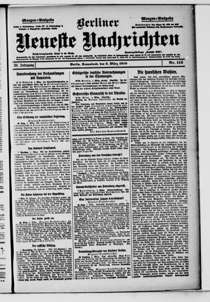 Berliner Neueste Nachrichten on Mar 2, 1918
