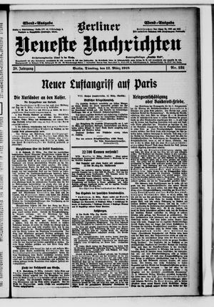 Berliner Neueste Nachrichten on Mar 12, 1918