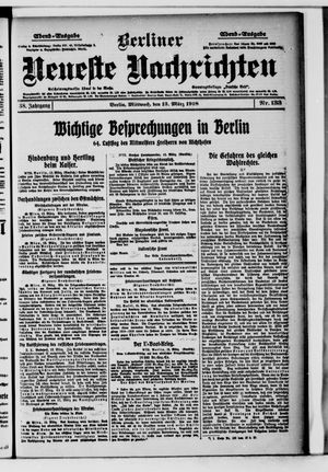 Berliner Neueste Nachrichten vom 13.03.1918