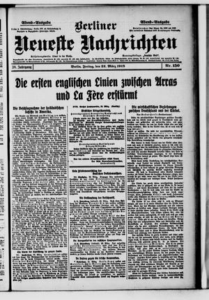 Berliner Neueste Nachrichten vom 22.03.1918