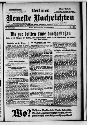 Berliner Neueste Nachrichten vom 23.03.1918