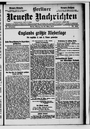 Berliner Neueste Nachrichten vom 25.03.1918
