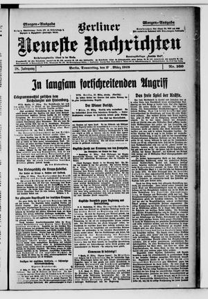 Berliner Neueste Nachrichten vom 28.03.1918