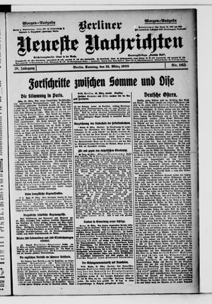Berliner Neueste Nachrichten vom 31.03.1918