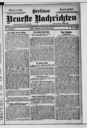 Berliner Neueste Nachrichten vom 23.04.1918