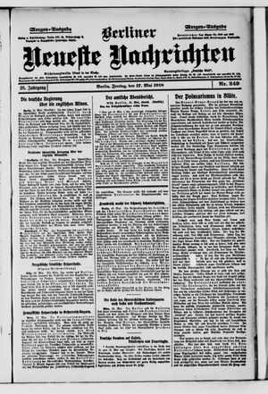 Berliner Neueste Nachrichten vom 17.05.1918