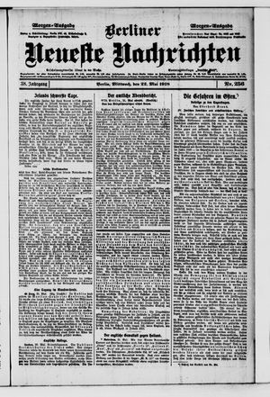 Berliner Neueste Nachrichten vom 22.05.1918