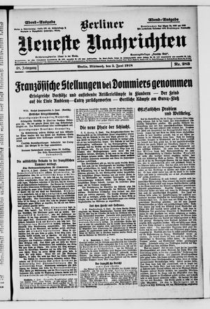 Berliner Neueste Nachrichten vom 05.06.1918