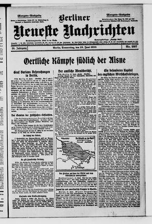 Berliner Neueste Nachrichten vom 13.06.1918